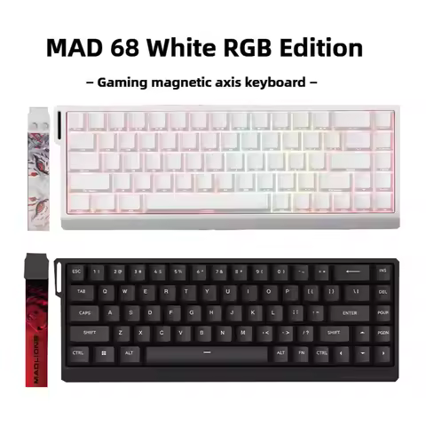 MADLIONS Mad60 Mad68 HE 8k Mechanical Keyboard Magnetic Switch Wired 60% 68% Gaming Keyboards Rapid 
