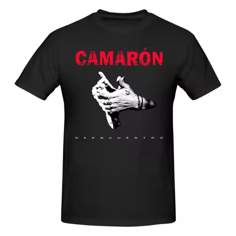 Male Vintage Flamenco Legend Camarons De La Isla T Shirts Short Sleeves 100% Cotton T-shirt Casual C