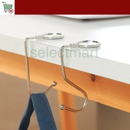 SM Portable Folding Bag Hanger / Purse Handbag Holders Table Hook / Women Handbag Organizer Office D