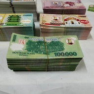 (1000 tờ) Tiền Việt Polymer bóng đẹp/Tiền Đô la Mỹ hàng mã loại 1