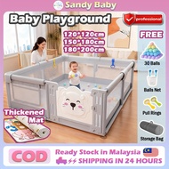 🔥Free Steel Pipe🔥Playpen Baby playpen baby Foldable baby fence kandang baby baby playpen fence 圍欄 兒童