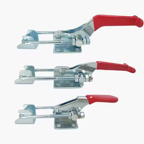 1pcs GH40323 Small Galvanized Hand Tool Outdoor Marine Grade Adjustable Hasp Fastener, Toggle Latch,