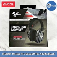 (ALPINE) MotoGP Racing Pro Earmuff For Adults Black ที่ครอบหูลดเสียง สีดำ แบบคาดศรีษะ