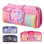 Smiggle Pink unicorn bag Purple butterfly Utility Pencil Case Multifunctional Double layer stationery bag