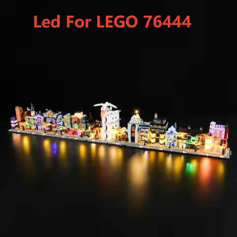Led Light Kit For LEGO 76444 Diagon Alley Wizarding Shops (only led included No Bricks)