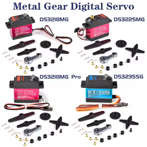 Dsservo Waterproof Servo DS3218 20KG DS3225 25KG DS3235 35KG 180/270 Degree for 1/8 1/10 1/12 RC Car