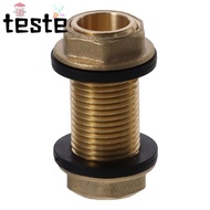 Bulkhead Fitting, Brass G1/2 G3/4 G1 Male Tube Adaptor, Water Tank Joint Tube Connector Water Tanks,