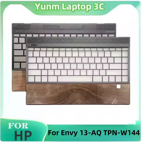 New Original Laptop Palm Rest Upper Case Wood Grain with United States Backlit Keyboard for HP Envy 