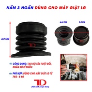 Good quality 3-prong LG washing machine drain for 7kg - 8kg machines, thick, watertight rubber effec