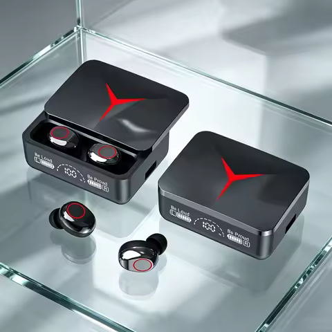 Wireless Bluetooth Headphones TWS Game Earbuds Earphones Digital Display Heaset Large Capacity Charg