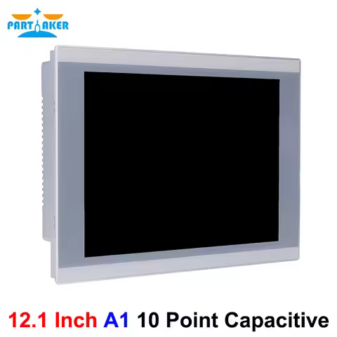 Partaker 12.1 Inch Industrial Panel PC All-in-One J6412 J1900 i7 i5 i3 10-Point Capacitive Touch IP6