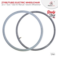 [Tyre &amp; Tube] 22 x 1 (37-501) Replacement tire for electric wheelchair