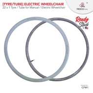 [Tyre & Tube] 22 x 1 (37-501) Replacement tire for electric wheelchair