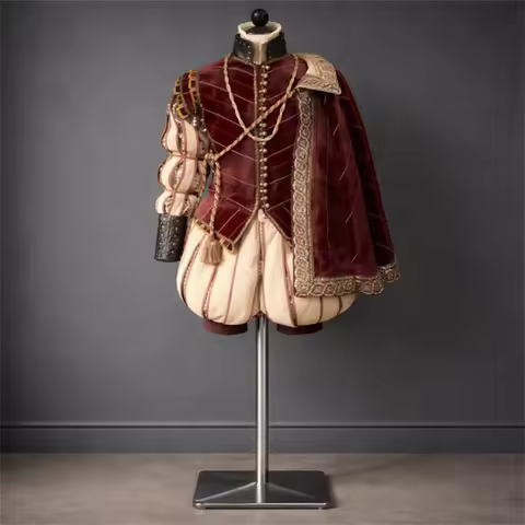 16th Century Tudor King Henry VIII Cosplay Costume Renaissance Nobleman Prince Ball Gown
