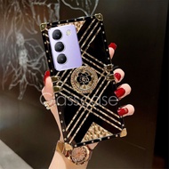 Casing For Vivo Y100 Y28s Y18 Y18s Y18e Y03 Y03s Y03t Y 100 Y 28s Y 18 Y 03 4G 5G Flower Ring Phone 