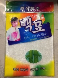 韓國竹纖維洗碗布，百潔布，竹炭纖維抹布，不沾油洗碗巾
