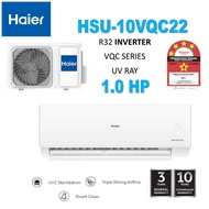 HAIER Air Conditioner R32 INVERTER  HSU-VQC SERIES UVC STERILIZATION 1.0 HP | 1.5 HP | 2.0 HP | 2.5 HP
