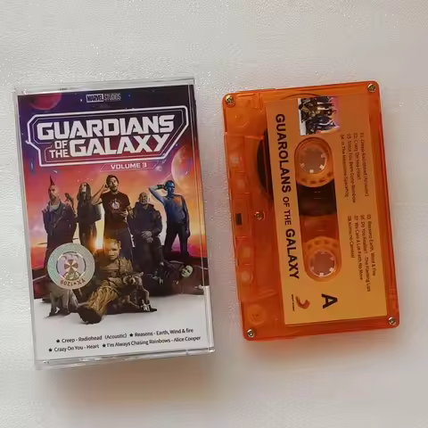 Movie Guardians of the Galaxy 3 John Murphy Music Tape Star-Lord Rocket Raccoon Album Cassettes Cosp