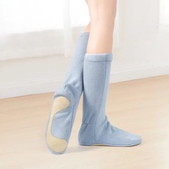 Warm Dance Boots for Women Girls Winter Warm Up Fleece Ballet Boots Thickened Ballet Shoes Adult Soft Soled Dance Shoes