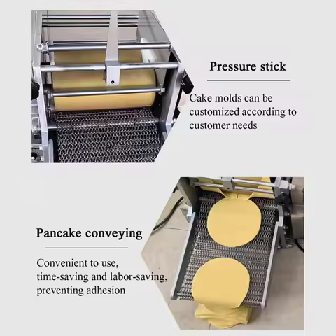 Efficient Corn Flour Chapati Tortilla Making Machine Pancake Roti Tortilla Making Machine Manual Tor