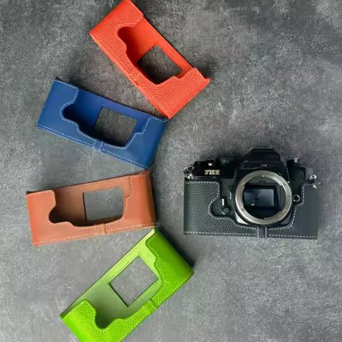 Leather Camera Half Case Film Camera Genuine Leather Cowhide Bag For Nikon FM2 Case FM/FM2N/FE/FE2 A