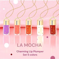 Set 5 สี ลิปสร้อยคอหรู ลิปฟิลเลอร์ปาก La mocha ลิปกันแดดspf 15