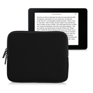 Neoprene e-Reader Pouch Size 6,8-7" eReader - Universal eBook Sleeve Case with Zipper - Black