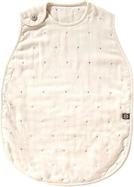 10mois - BOBO 8385 Fukufuku Gauze (6-Ply Gauze), Toddler Kids Sleeper, Dots, Length 25.2 inches (64 