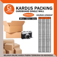 Packing Cardboard Box 20x12x12 cm Thick Plain Brown Single Layer Box - Rusfet 20 x 12 x 12 cm