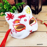 (Mask fox_cosplay) Cat Mask/Fox Mask/Pre-painted God of Wealth Cat Mask Fox Mask, handmade cat Mask