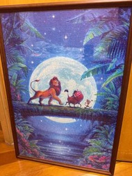 迪士尼 獅子王 夜光拼圖 連框