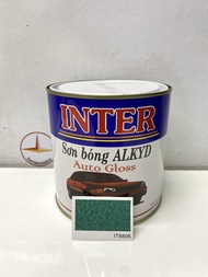 Sơn vân bông Inter hoa văn màu xanh IT 8806 900g