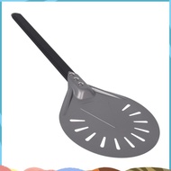 Turning Pizza Peel with 8 inch Aluminum Round Pizza Paddle, 23.6 inch Overall, Outdoor Pizza Oven Ac