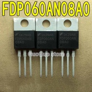 5pcs FDP060AN08AO TO-220 FDP060AN FDP060AN08A0 TO220 75V/80A N-channel MOSFET transistor new