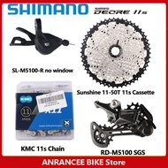 SHIMANO DEORE M5100 1X11 Speed Groupset จักรยานภูเขา MTB M5100 Shifter ด้านหลัง Derailleur Deore M51