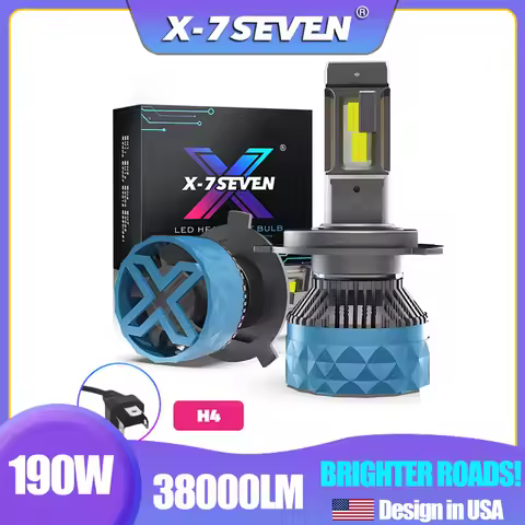 X7SEVEN X-Apollo Plus 38000LM 190W LED CANBUS Lamp H4 9003 HB2 Car LED Headlight Bulb Hi/Lo Beam