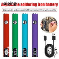 AIPING Electric Soldering Iron, Battery Set Heat Device 510 Thread Battery Mini Soldering Iron Kit, 