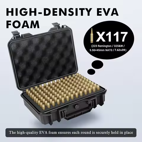 #7.62x39 5.56mm 223 Ammo Box Bullet Case 117/99 Rounds Tactical Ammunition Holder Portable Rifle Car