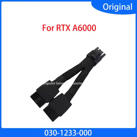 NEW Dual 8 to 8 Pin GPU Power Cable For RTX A6000 (P/N: 030-1233-000) Graphics Power Cable Wire Grap