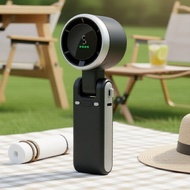 N607 foldable handheld fan, turbocharged, USB rechargeable for travel