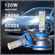 YOLIGUANG C10 120W 24000LM 6500K White LED Car Light H4 Super Bright For All Weather Fog Light