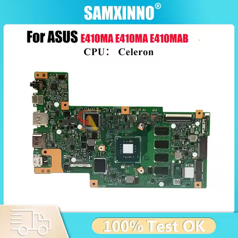 E410MA Laptop Motherboard For ASUS EeeBook E410M E410MAB E410MA Notebook Mainboard With Celeron CPU 
