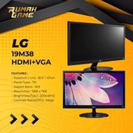 LG 19M38H HDMI 19" Led Monitor 18.5" 60Hz HDMI D-Sub/ - LG 19 Inch 19M38 HDMI Monitor