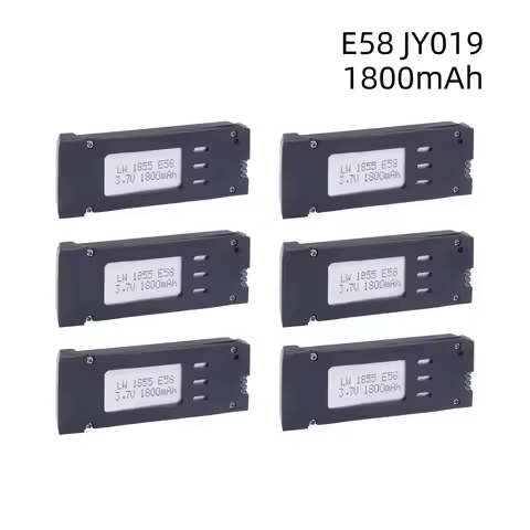1800mAh 3.7V Battery For E58 JY019 S168 RC Drone Quadcopter 3.7V Lipo Battery For RC E58 Drone Recha