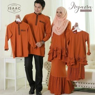 NEW YEAR SALE / FAMILY SET | KURUNG IRYANA & KURTA ISAAC SEDONDON | BRICK ORANGE | SEDONDON IBU AYAH