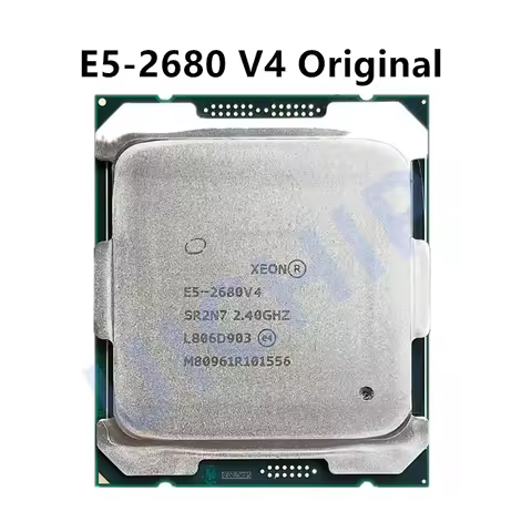 E5 2680V4 Original Xeon E5-2680V4 CPU Processor 2.40GHz 14-Core 35M 14NM E5-2680 V4 FCLGA2011-3 TPD 