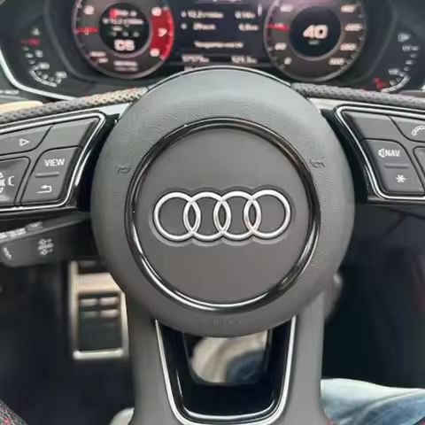 For Audi A1 A3 A4 A5 A6 A7A8 Q3 Q5 Q7 SQ5 S1 S3 S4 S5 S6 S7 S8 RS3 RS5 RS6 Car Steering Wheel Decora