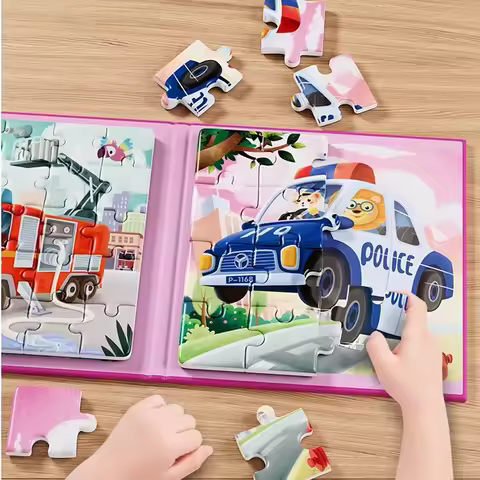 Children's Magnetic Puzzle 3-6 Year Old Baby Educational Toys Children's Montessori Baby DIY Early E