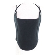 GUCCI 799949 100%羊毛 Batavia Wool 吊帶上衣，飾有 GG Marmont 標誌刺繡，黑色，40 碼，義大利製造，正品，女款，成色極佳。