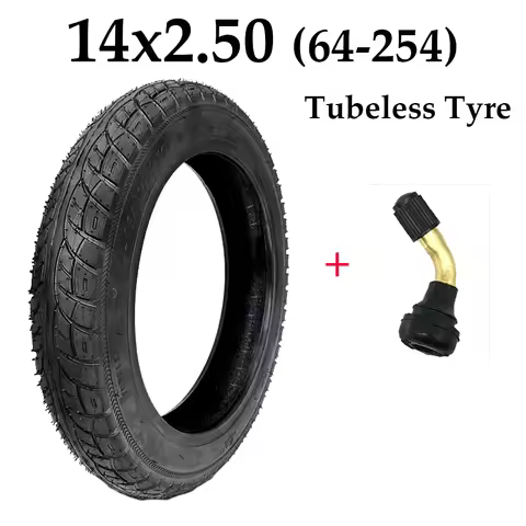 14x2.50(64-254) Tubeless Tyre 14x2.50 Vacuum Tire for Electric Bicycle E-bike Parts